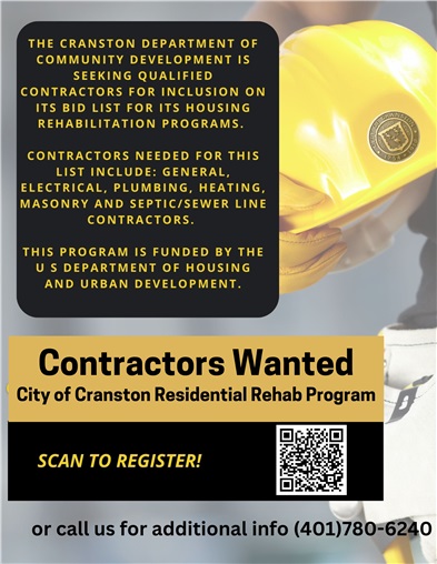 Cranston Residential Rehab Program Seeking Contractors